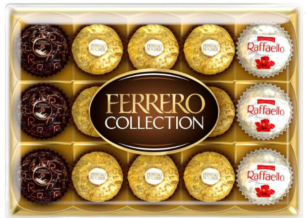 Ferrero Collection Rocher Raffaello Rondnoir Chocolate Gift Box 15 Pack | 172g