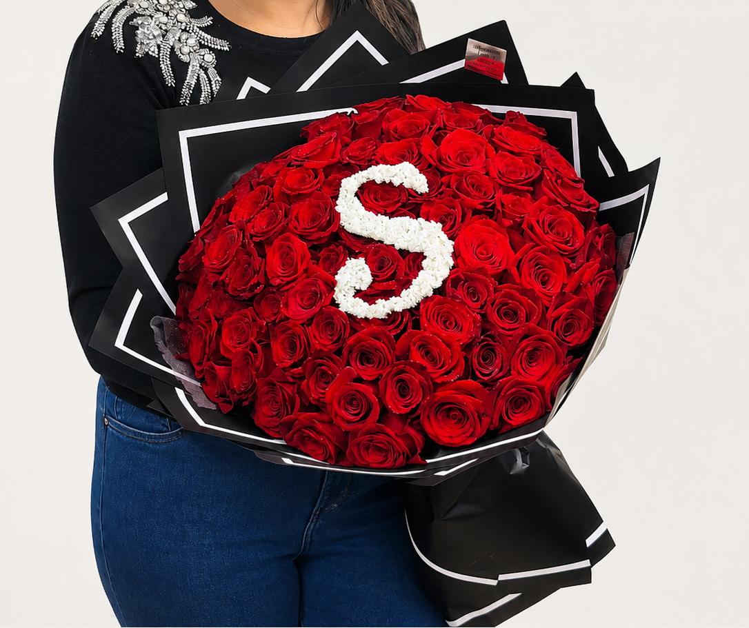 Luxury  Roses Letter Bouquet