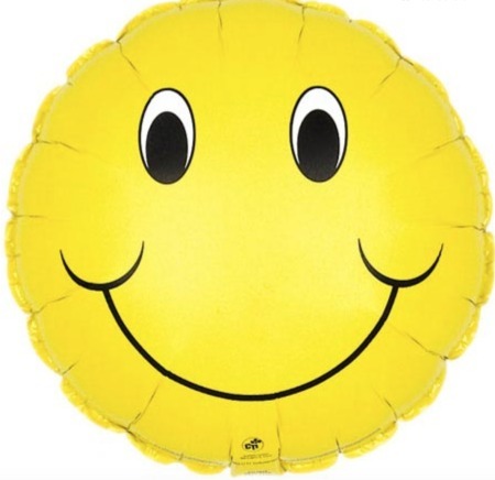 Smiley Face Helium Filled Balloon - Alexander House of Flowers