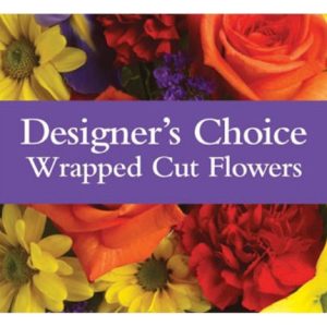 **A Florist Choice Cut Wrapped Flowers.