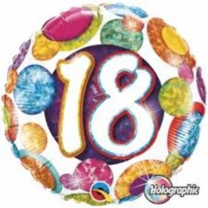 18th Birthday Helium Filled Balloon