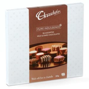 Chocolatier 360 gm Pure Indulgence. Mixed Selection. Ex Large Box