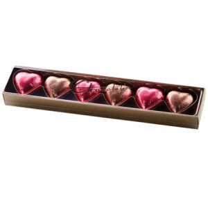 Chocolatier Hearts.45 gm. Pink and Mocha